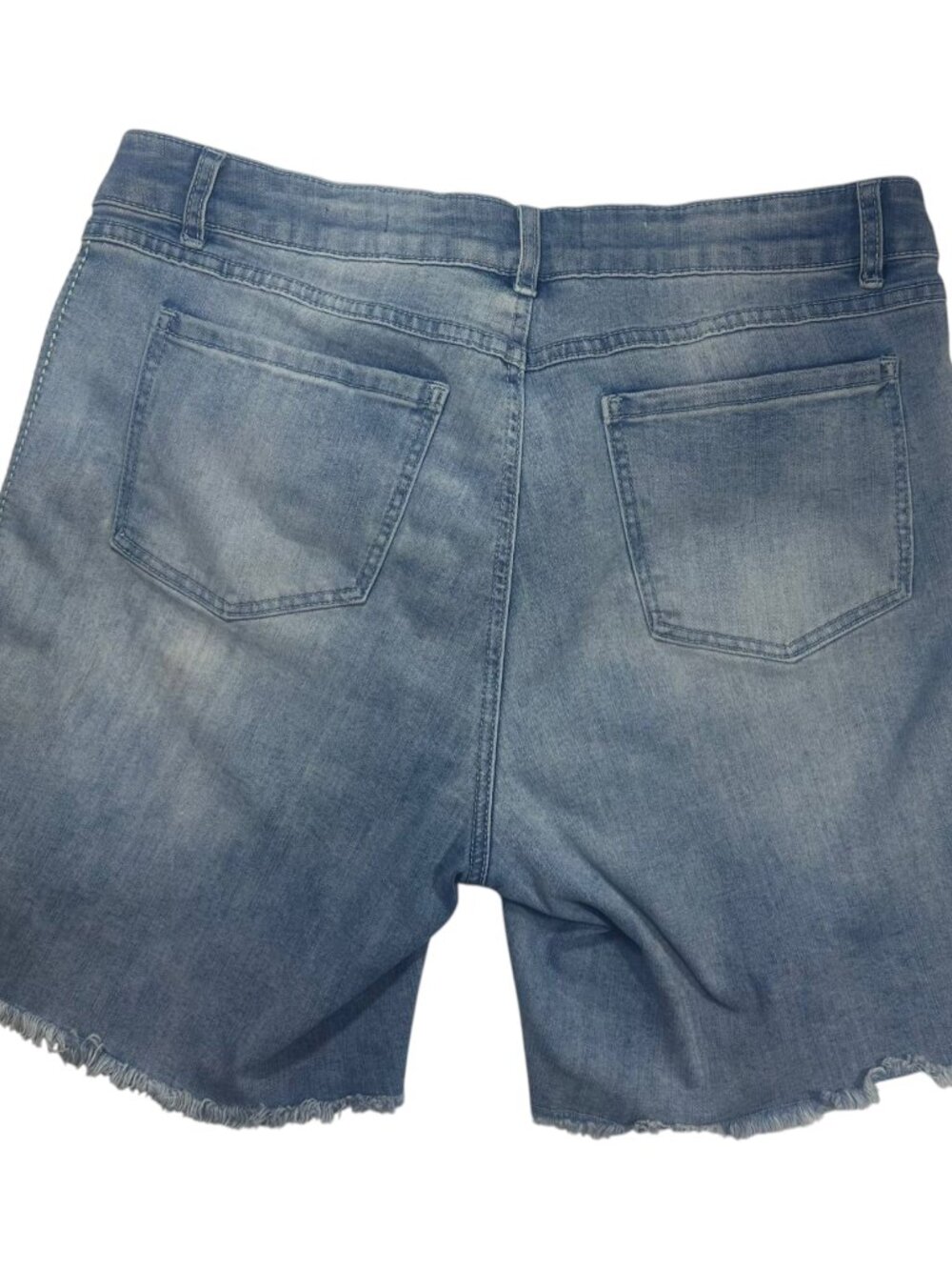 FDJ French Dressing Olivia Denim Shorts Light Wash ~ Size 12 - Picture 2 of 3